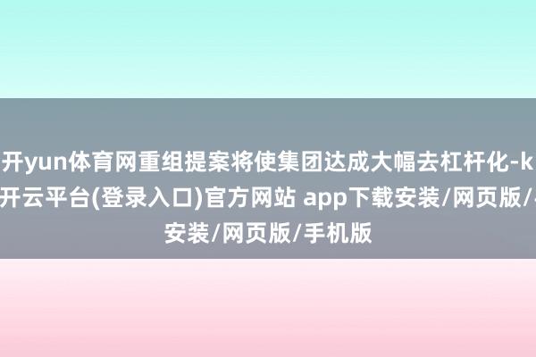 开yun体育网重组提案将使集团达成大幅去杠杆化-kaiyun开云平台(登录入口)官方网站 app下载安装/网页版/手机版